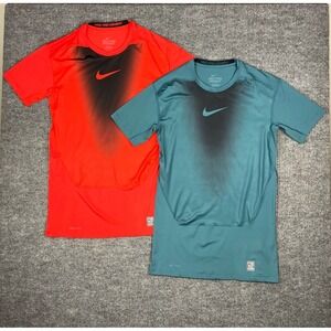 Nike Pro Combat T-Shirts Mens XXL LOT of 2 Dri Fit Short Sleeve Compression